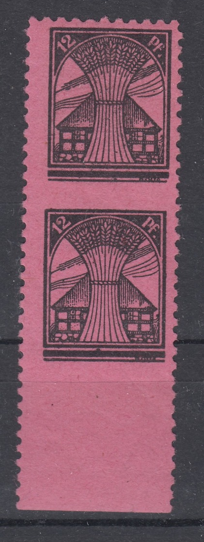 Germany SBZ 12 Pf Pair Horizontally Imperforated, Mi 16Uu.Uw, 220 ME - Other & Unclassified