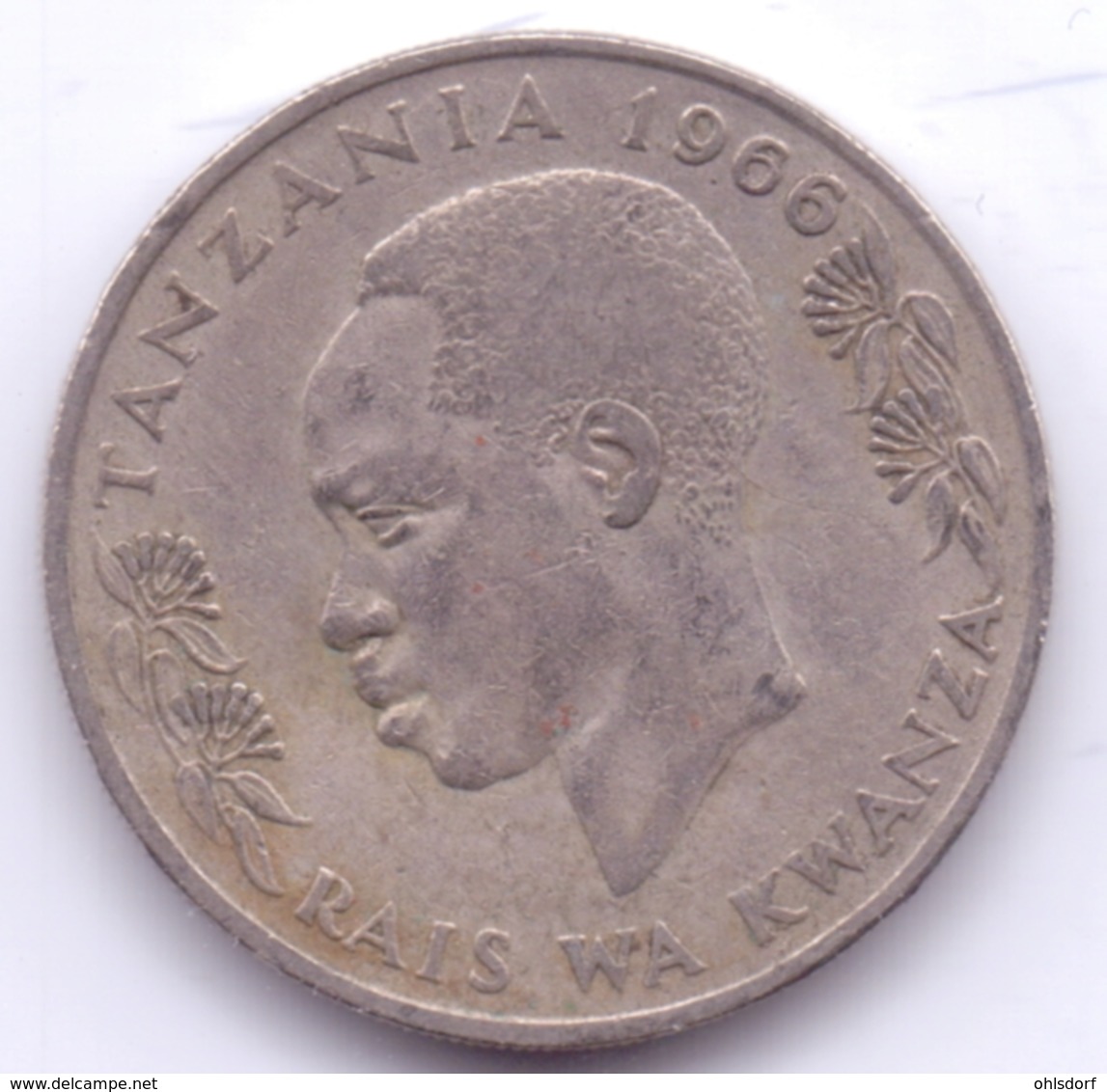 TANZANIA 1966: 1 Shilingi, KM 4 - Tansania