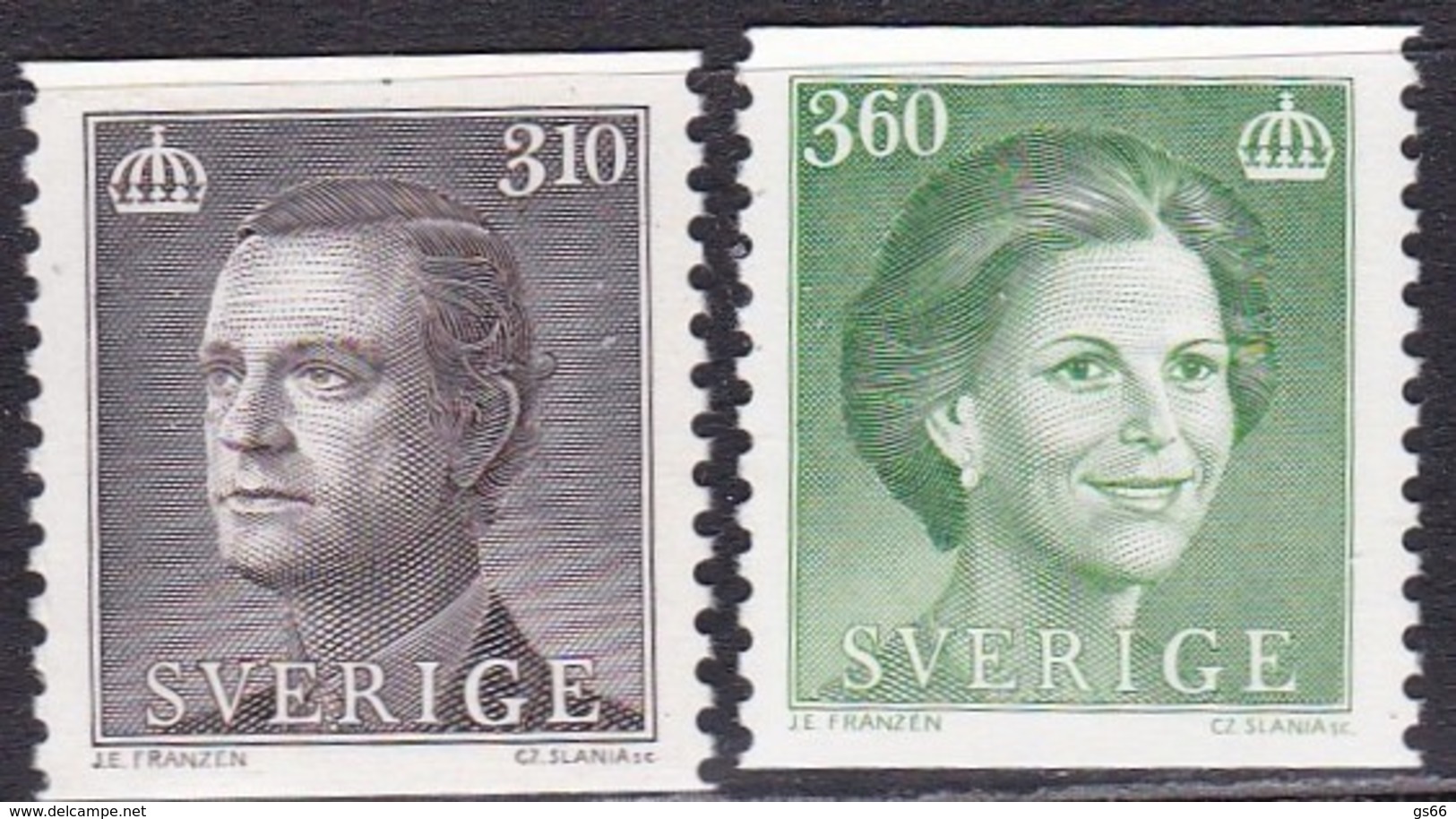 Schweden, 1987, Mi. Nr. 1418/19, MNH **.König Carl XVI. Gustav Und Königin Silvia. - Nuevos