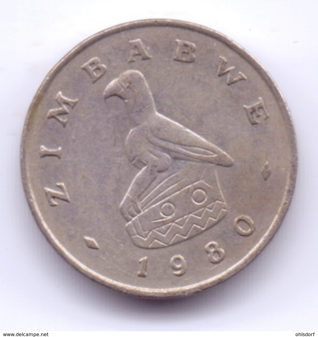 ZIMBABWE 1980: 10 Cents, KM 3 - Zimbabwe