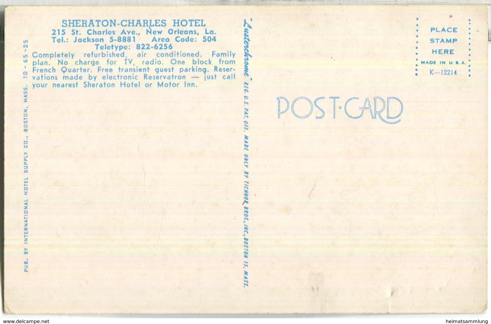 New Orleans - Cheraton-Charles Hotel - Baton Rouge