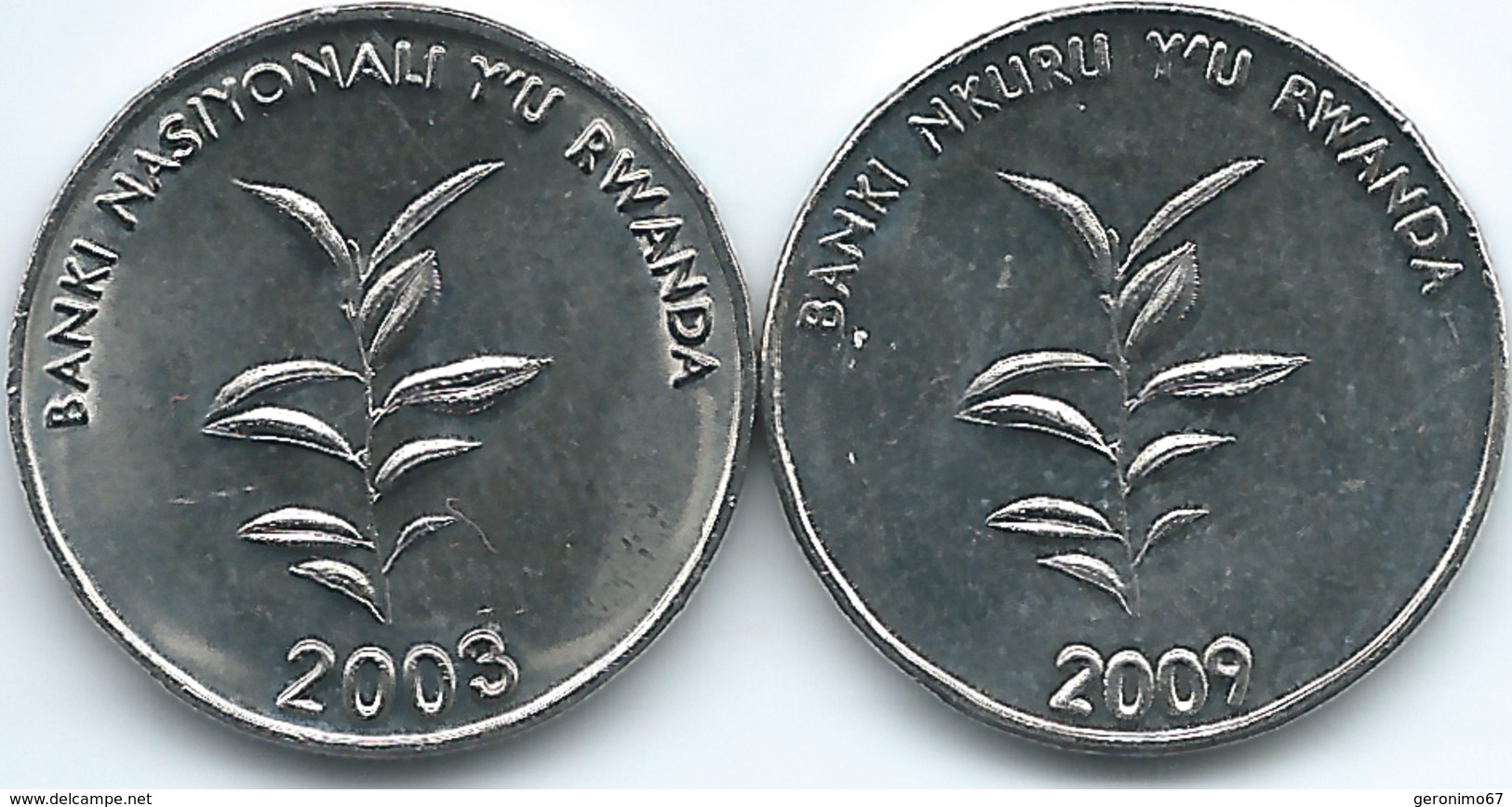 Rwanda - 20 Francs - 2003 KM25 & 2009 - KM35 - Rwanda