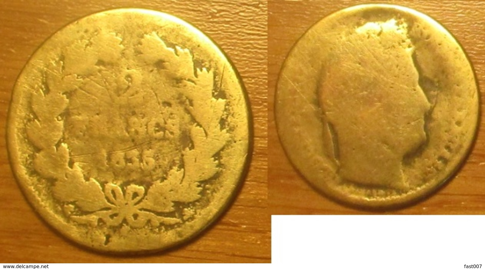 Louis-Philippe Ier - 2 Francs 1835A - Faux D'époque En Laiton - 2 Francs