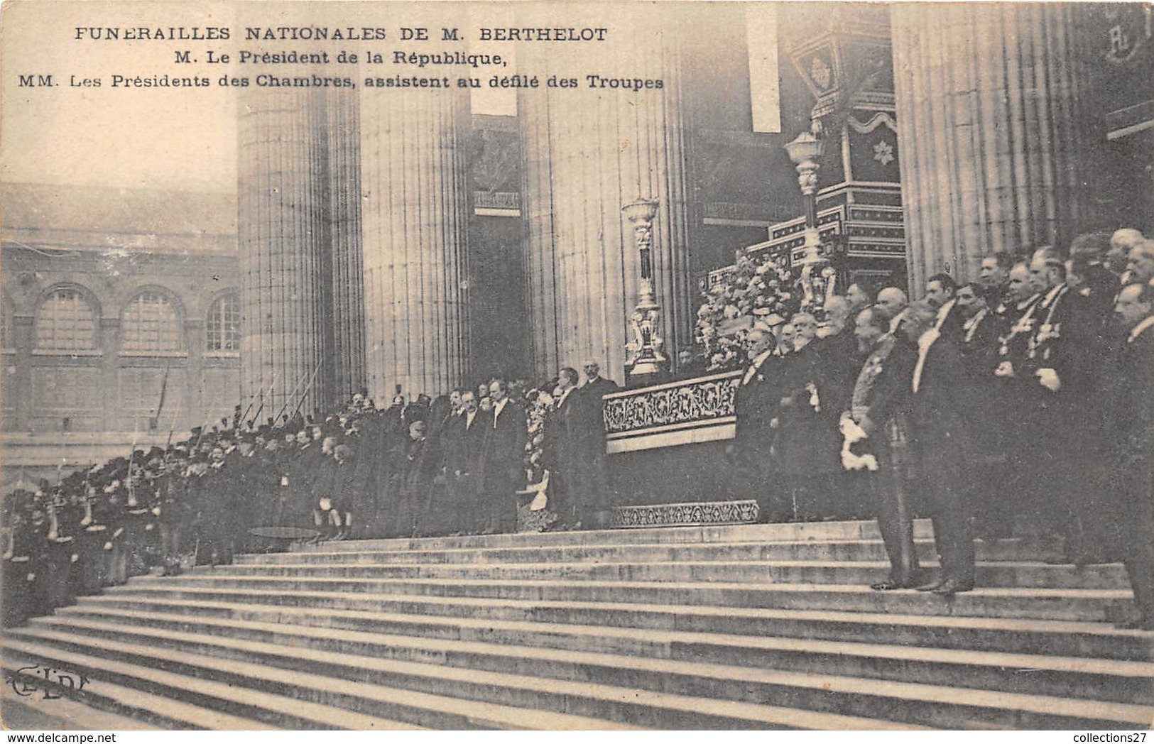 PARIS-FUNERAILLE NATIONALE DE M . BERTEULOT - Sonstige & Ohne Zuordnung