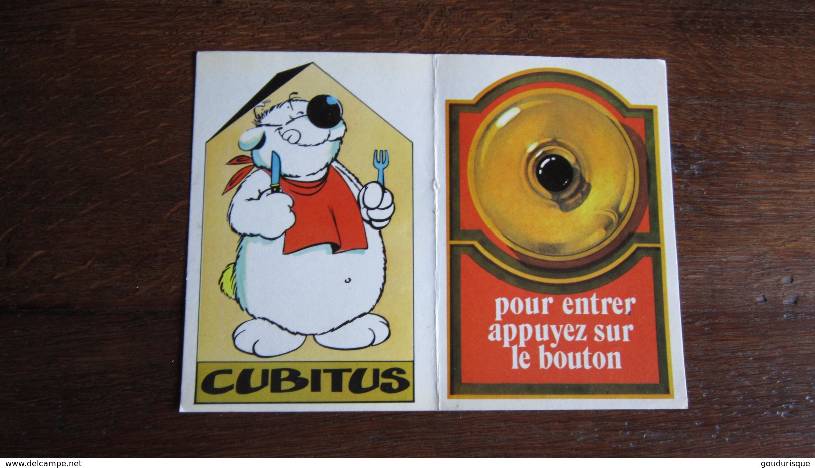 AUTOCOLLANT CUBITUS  ISSU DU JOURNAL DE TINTIN - Cubitus