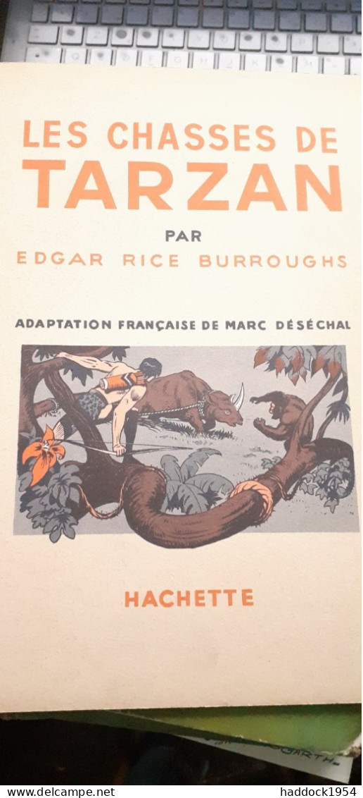 Les Chasses De Tarzan EDGAR RICE BURROUGHS Hachette 1951 - Tarzan