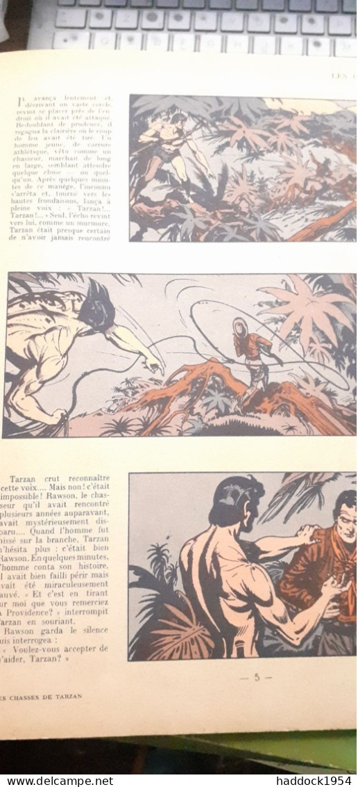 Les Chasses De Tarzan EDGAR RICE BURROUGHS Hachette 1951 - Tarzan