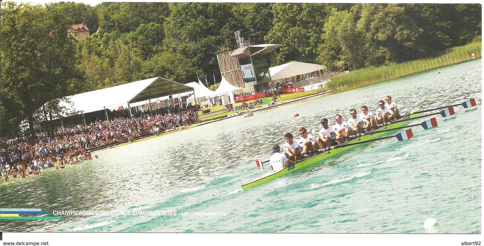 2015  Championnats Du Monde D'Aviron à Aiguebelette (France) Carte Officielle - Aviron