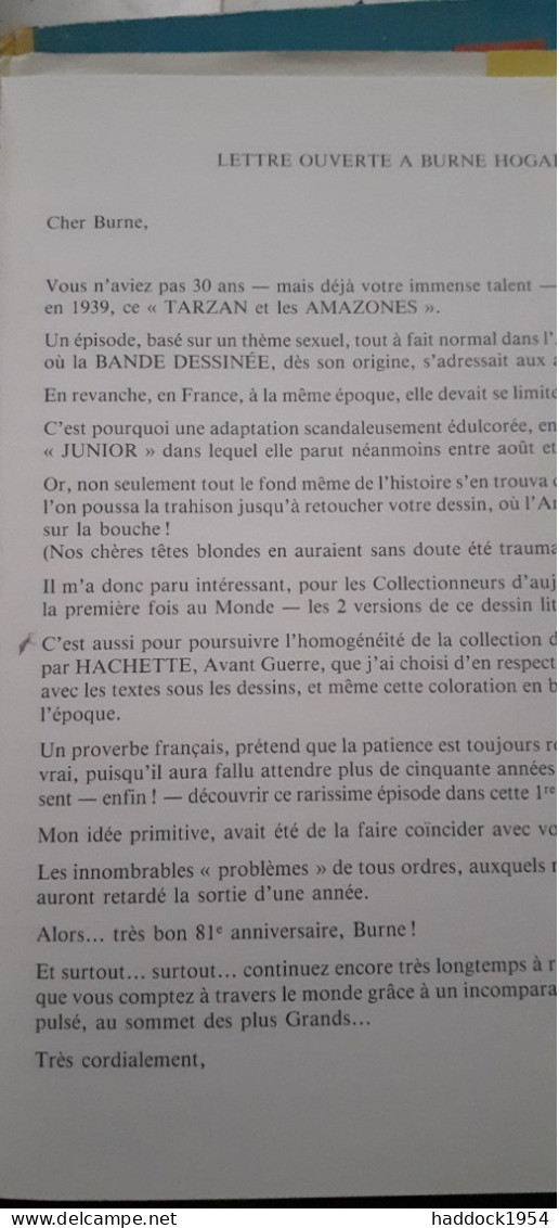 Tarzan Et Les Amazones BURNE HOGARTH L'age D'or 1992 - Tarzan