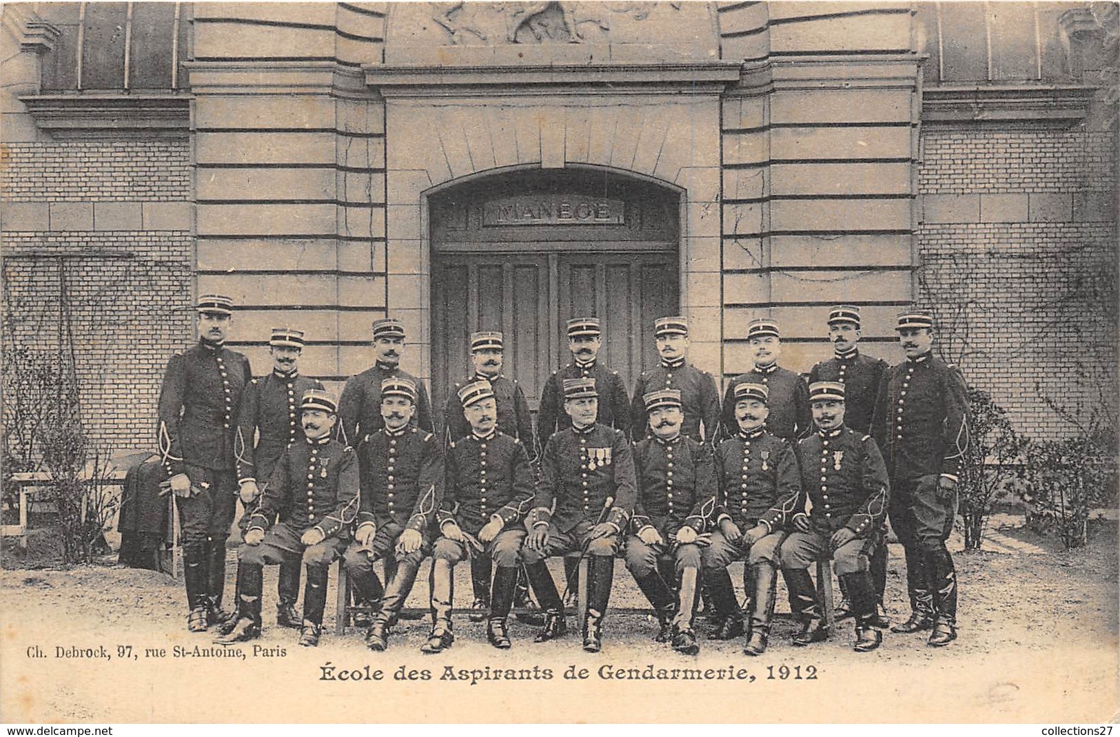 PARIS-ECOLE DES ASPIRANTS DE GENDARMERIE 1912 - Sonstige & Ohne Zuordnung