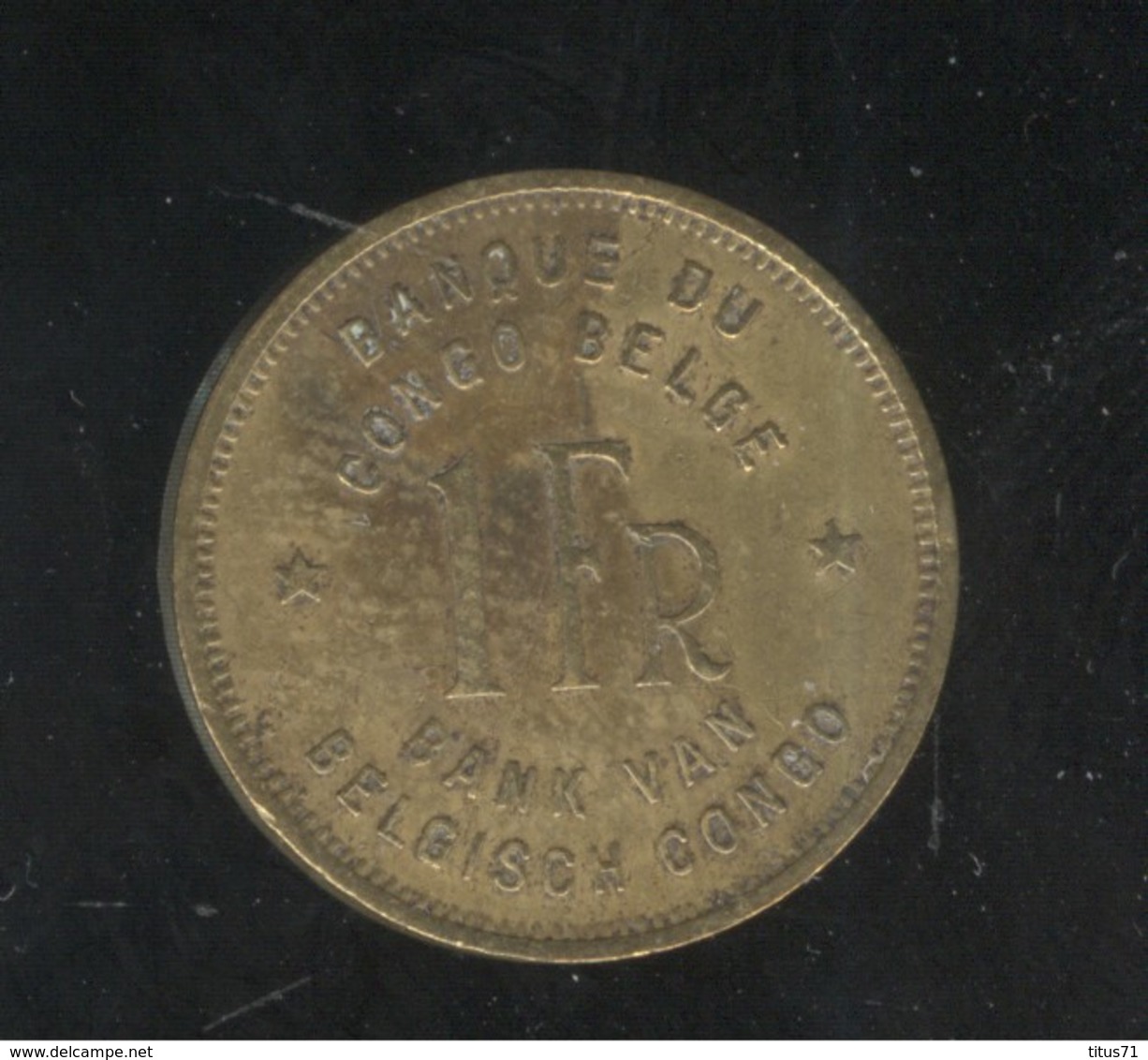 1 Franc Congo Belge 1944 - Autres – Afrique