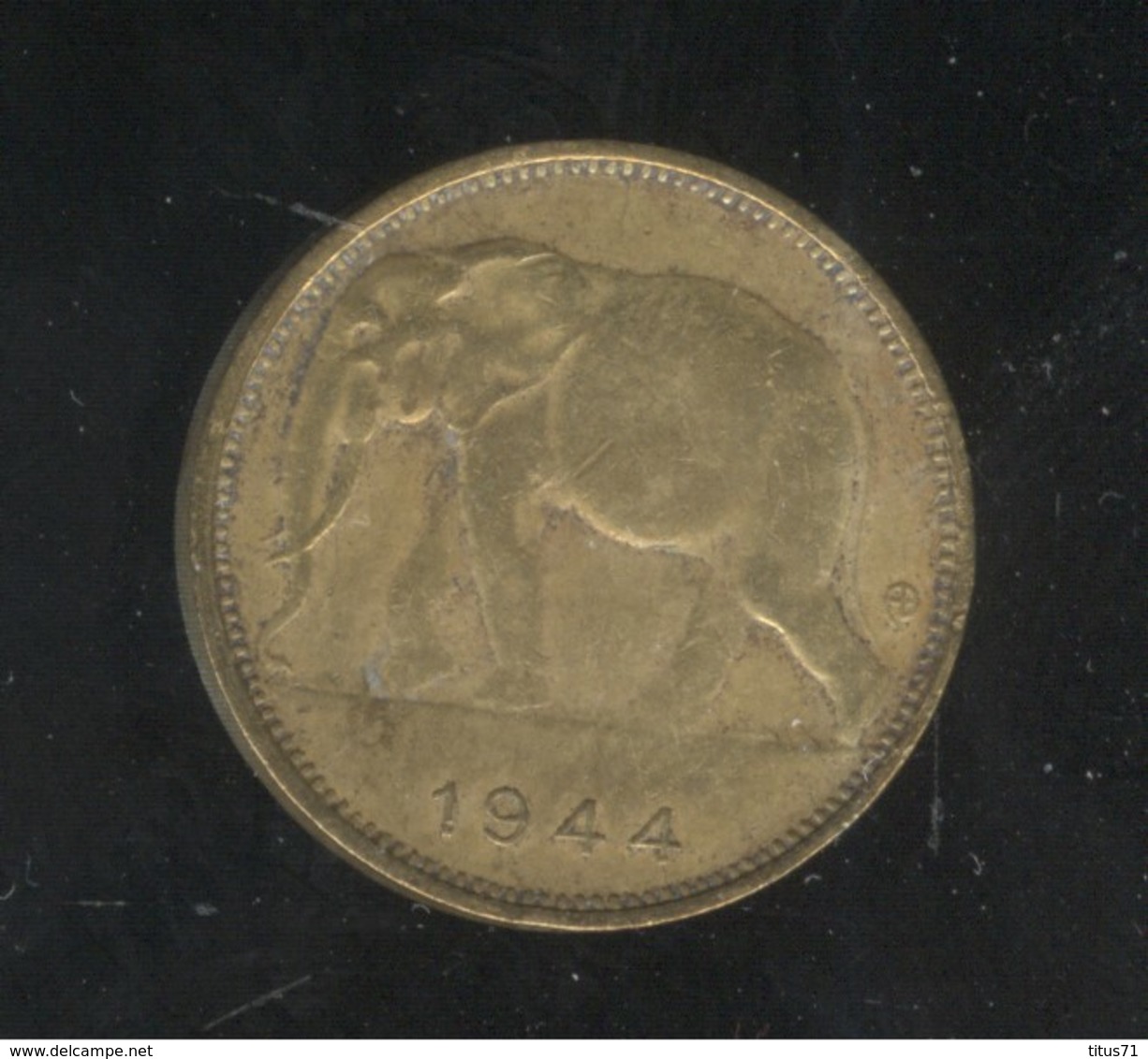 1 Franc Congo Belge 1944 - Andere - Afrika