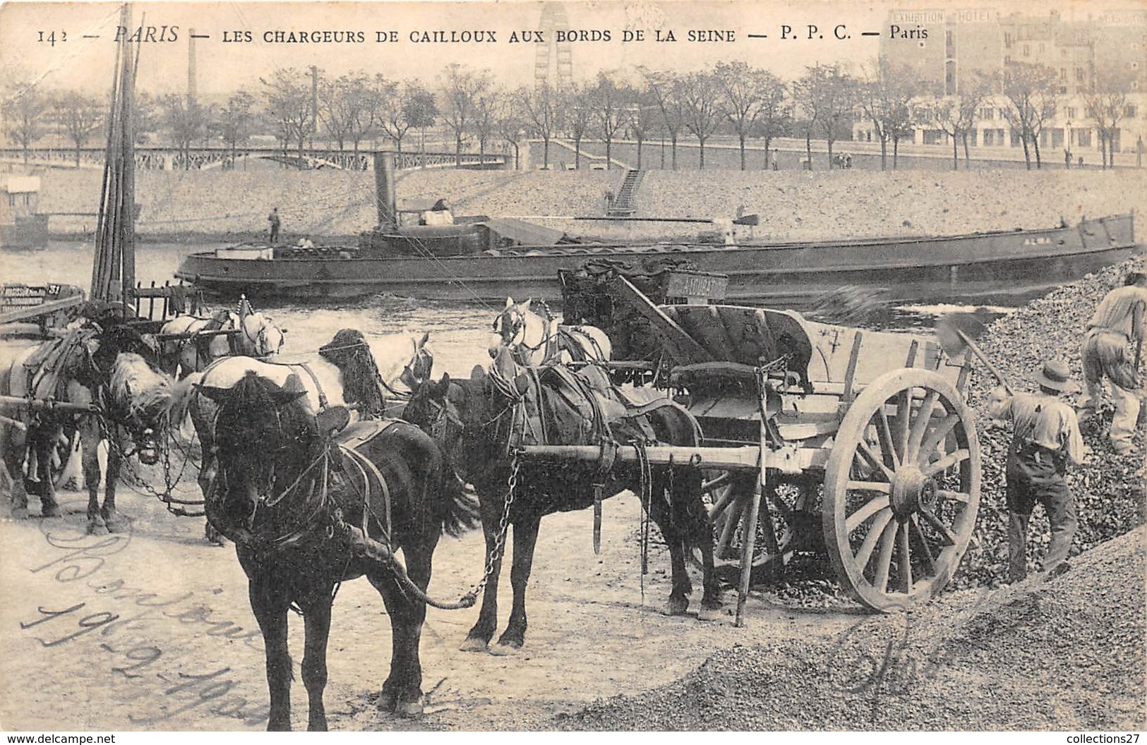 PARIS-LES CHARGEURS DE CAILLOUX AUX BORDS DE LA SEINE - Sonstige & Ohne Zuordnung