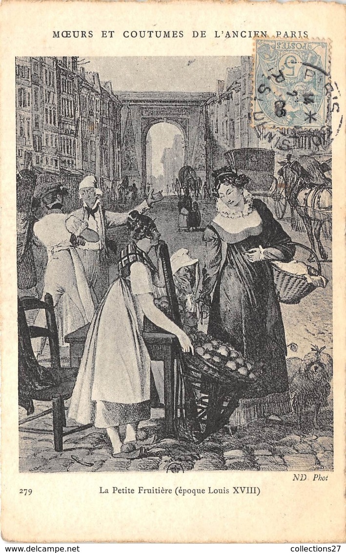 PARIS-ANCIEN PARIS-LA PETITE FRUITIERE ( EPOQUE LOUIS XVIII) - Pariser Métro, Bahnhöfe