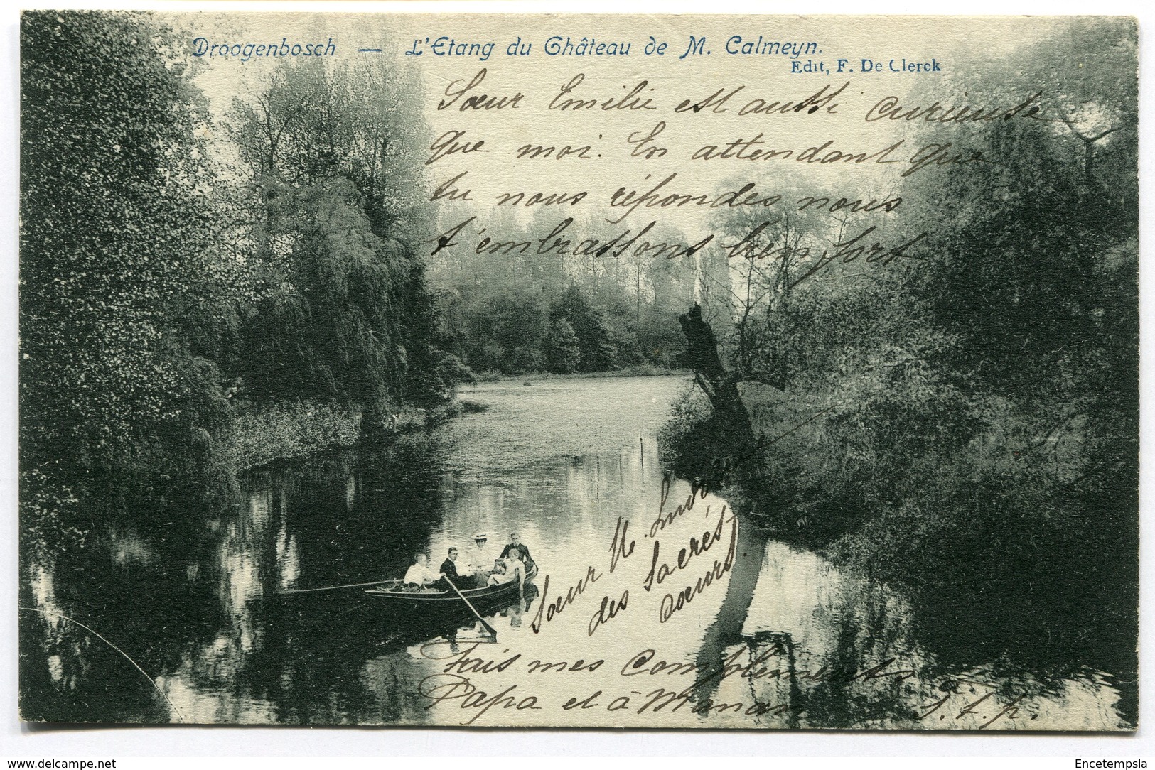 CPA - Carte Postale - Belgique - Drogenbos - Droogenbosch - L'Etang Du Château De M. Calmeyn (D12317) - Drogenbos