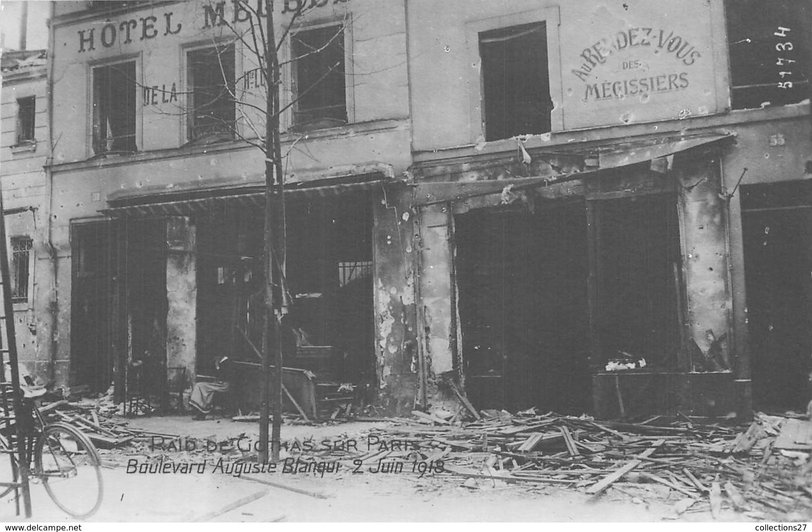 PARIS-13- AVENUE AUGUSTE BLANQUI- RAID DE GOTHAS 2 JUIN 1918 - Distretto: 13