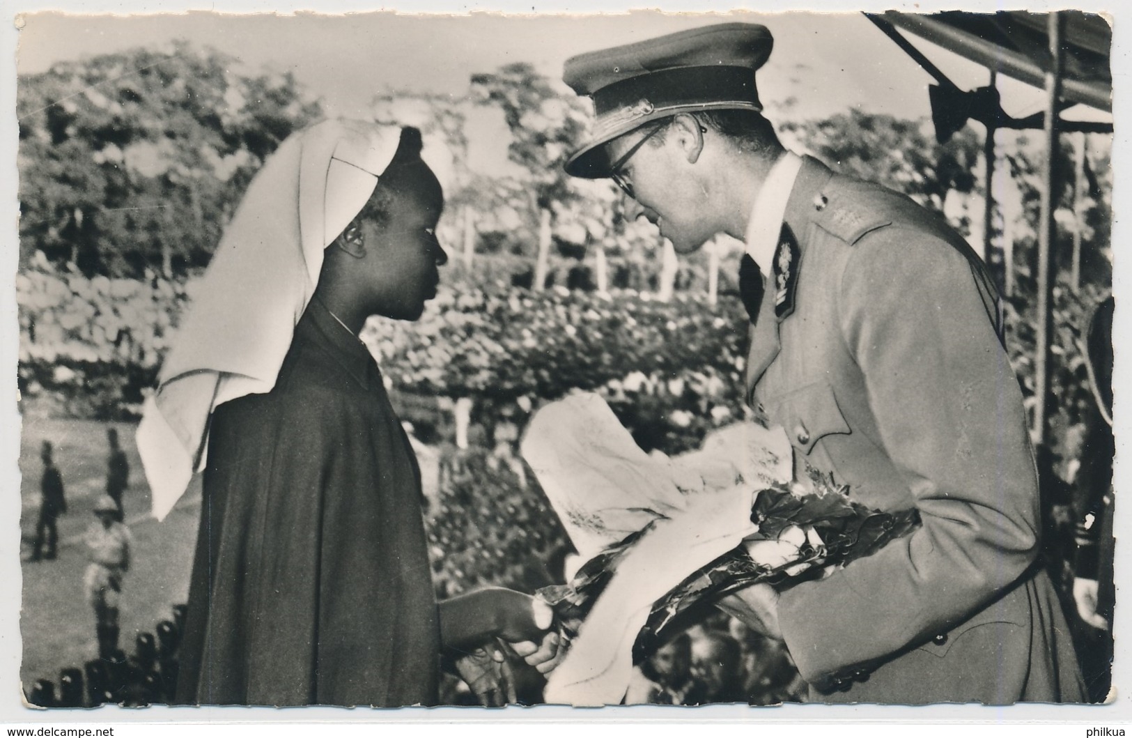 Lubumbashi (bis 1966 Élisabethville Oder Elisabethstad) Remise De Cadeaux Au Roi - Lubumbashi