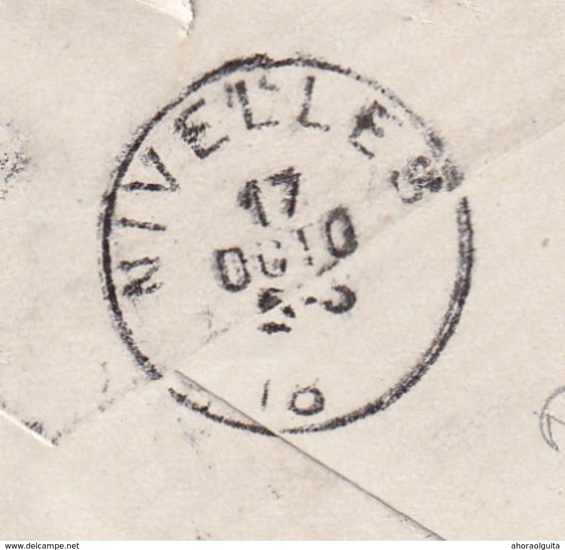 DDX 075 --  Enveloppe TP Fine Barbe LILLOIS 1895 Vers NIVELLES - Boite Rurale D De BOIS SEIGNEUR ISAAC ( Voir Contenu) - Rural Post