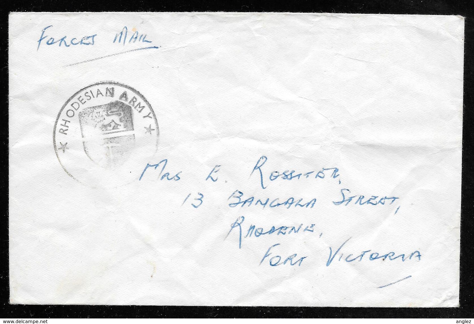 Rhodesia - Military / Forces Mail - Unfranked Cover With Army Cachet - Rodesia (1964-1980)