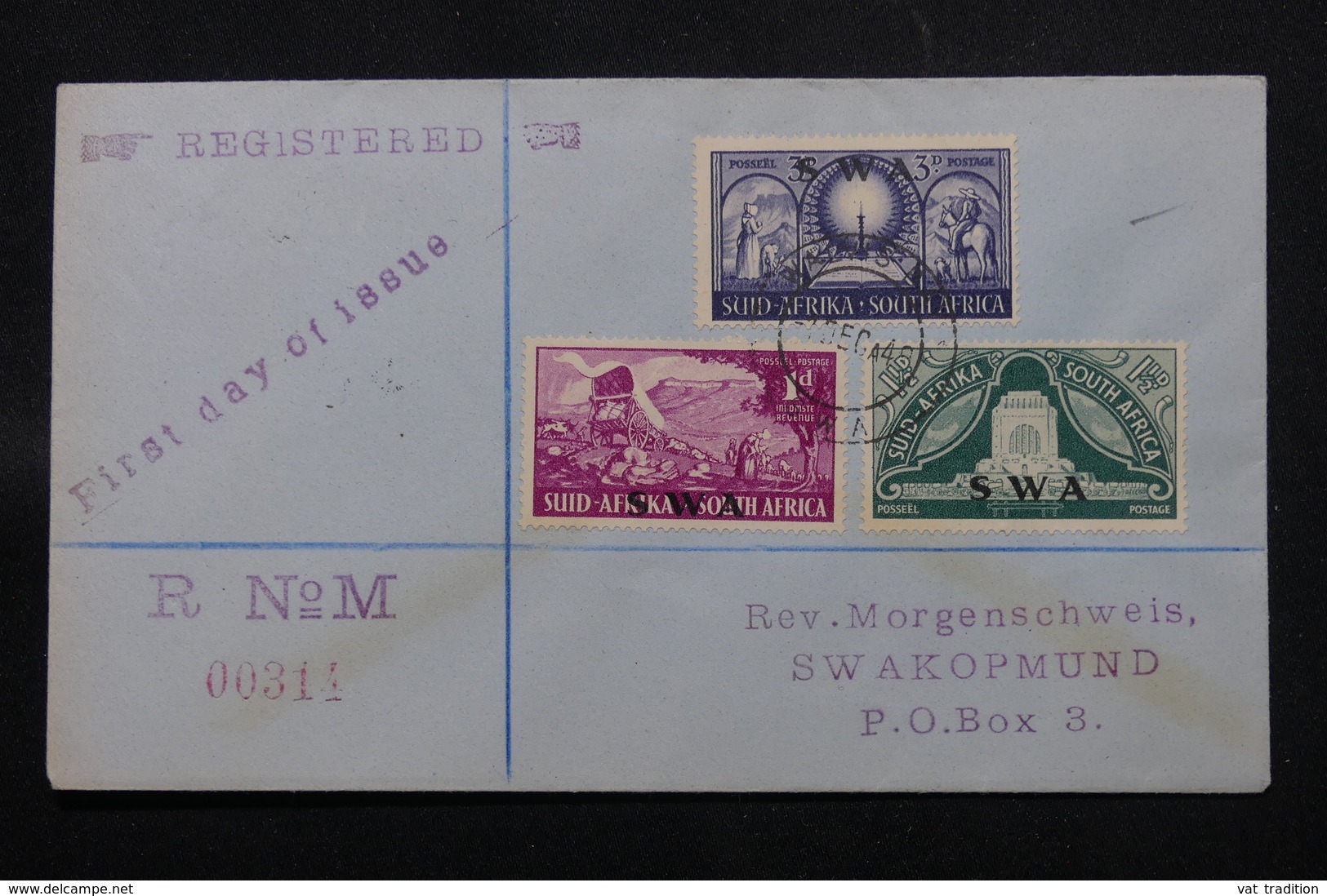 AFRIQUE DU SUD - Enveloppe FDC En 1949 En Recommandé Pour Swakopmund - L 59716 - FDC