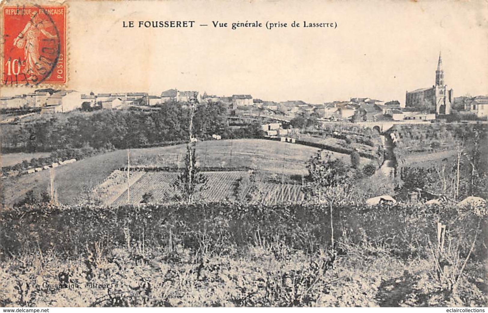 Le Fousseret        31         Vue Générale Prise De Lasserre        (Voir Scan) - Sonstige & Ohne Zuordnung