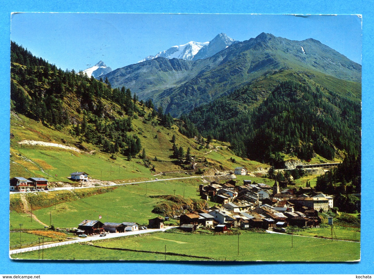 NY783, Bourg St-Pierre, Route Du Grand St.-Bernard, Mt. Vélan, Mt. De La Guille, GF, Circulée 1970 - Bourg-Saint-Pierre 
