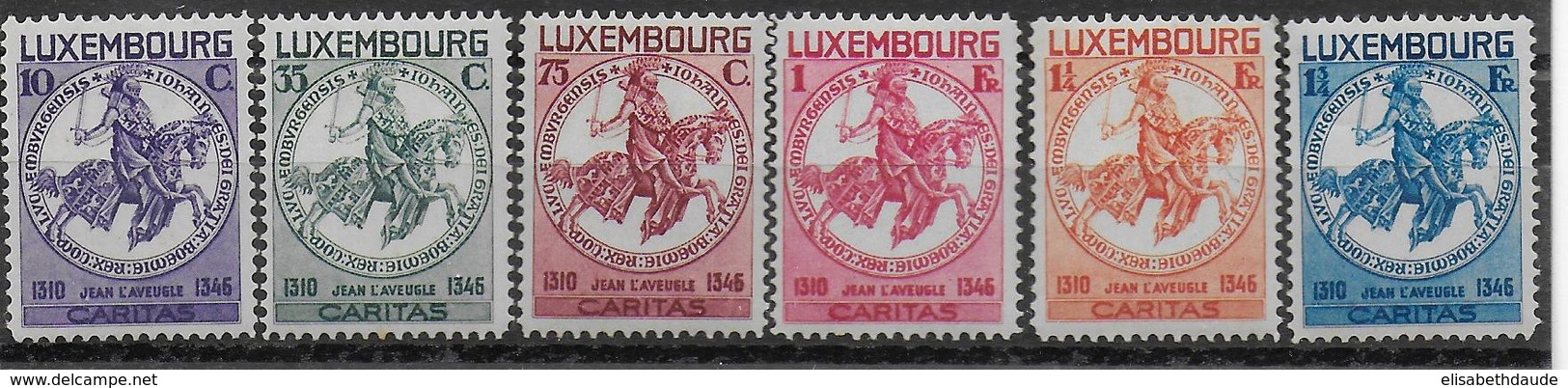 LUXEMBOURG - 1934 - YVERT N°252/257 * MLH - COTE = 70 EUR. - - Neufs