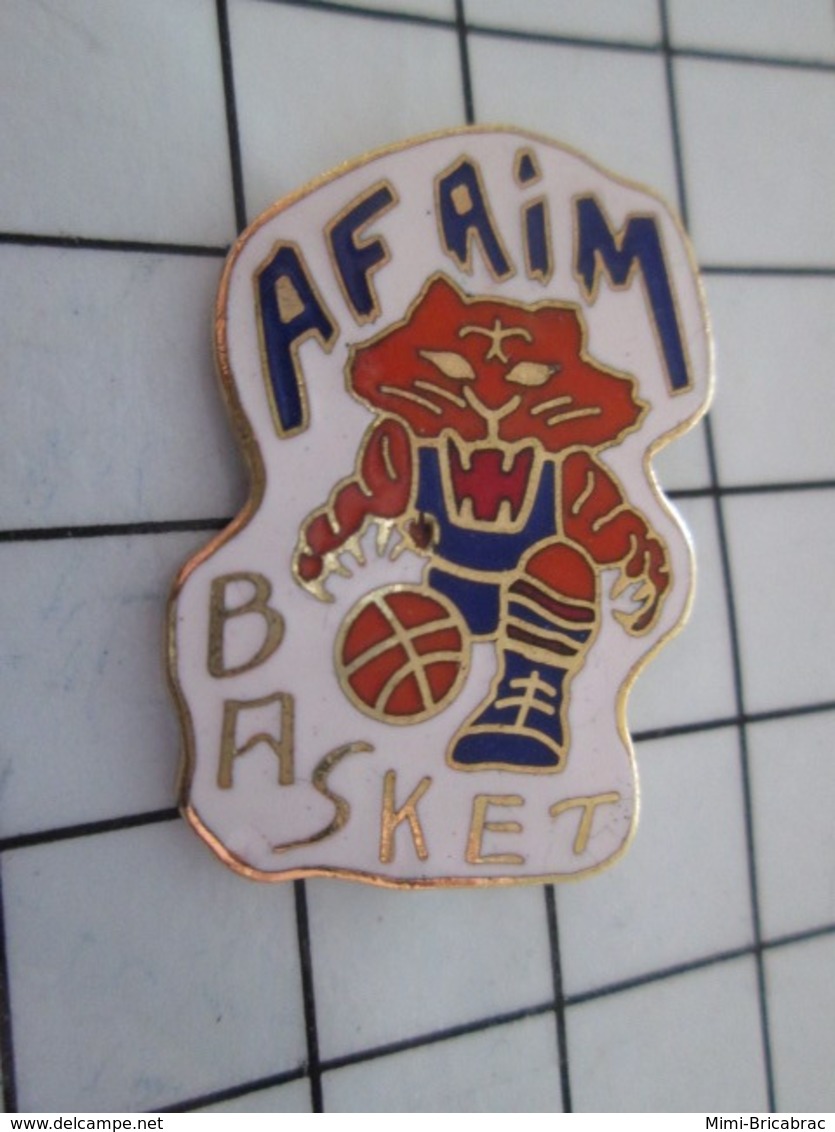 1020 Pin's Pins / Beau Et Rare / THEME : SPORTS / BASKET-BALL TIGRE AFAIM CLUB - Basketball