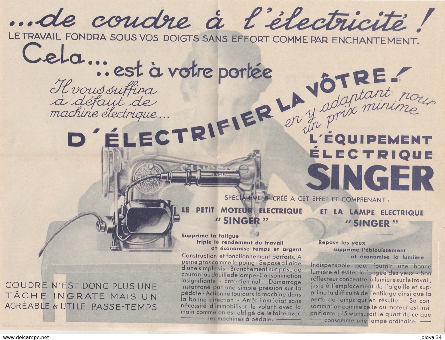 5 Documents Compagnie Singer Machines à Coudre Toulouse Albi Seuriac Tarn - Voir Description - 6 Scan - 1900 – 1949