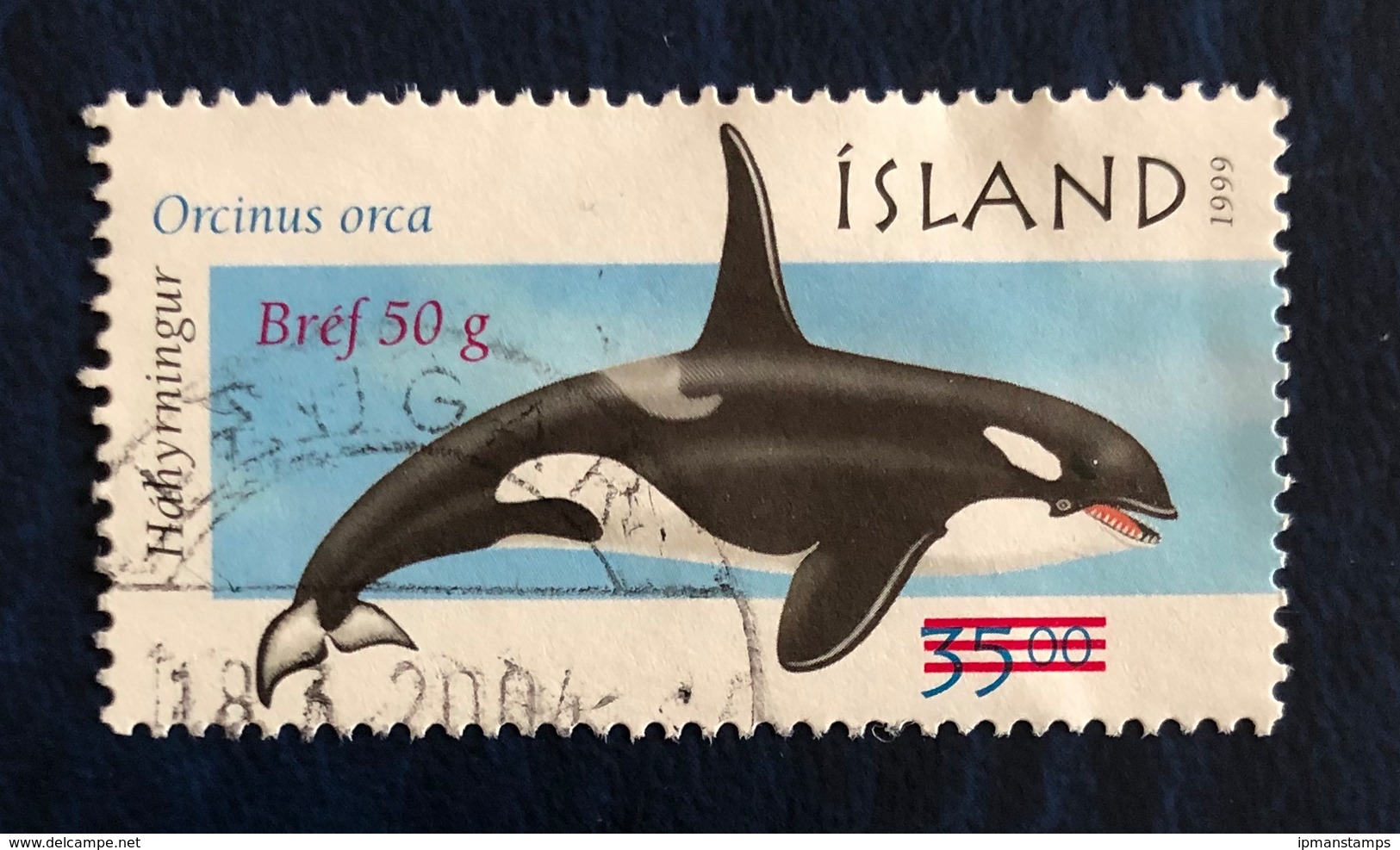 Cetacei - Whales "Orcinus Orca" Soprastampato, Overprinted - Usati