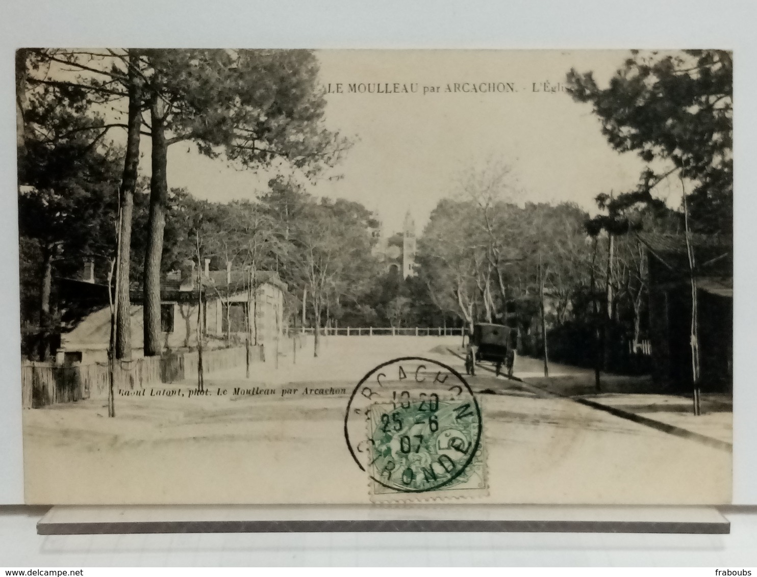 33 - LE MOULLEAU PAR ARCACHON - L'EGLISE - RAOUL LAFFONT PHO. - 1907 - Other & Unclassified