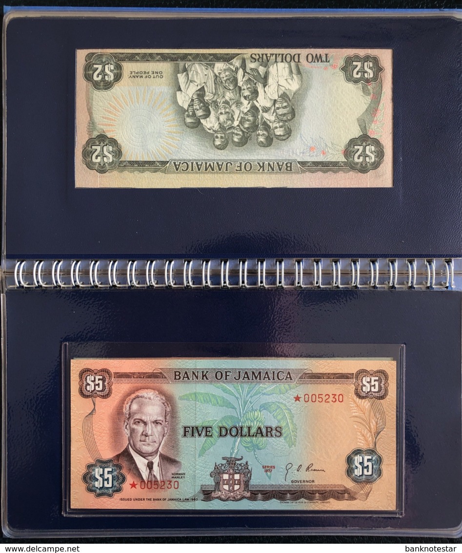 Jamaica 1-10 Dollar, P-CS5 (1977) - UNC - In Original Booklet - Scarce - Jamaica