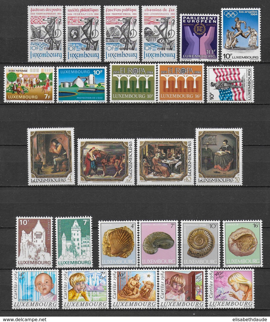 LUXEMBOURG - ANNEE COMPLETE 1984 ** MNH - - Ganze Jahrgänge