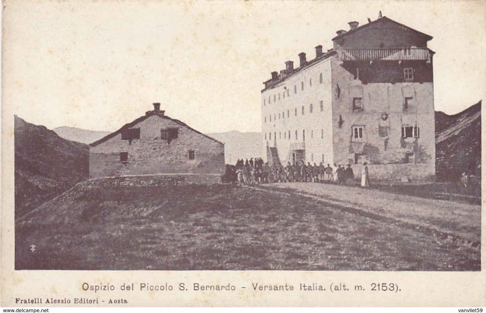 AOSTA-PICCOLO SAN BERNARDO-OSPIZIO-CARTOLINA  NON VIAGGIATA -ANNO 1900-1904 - Aosta