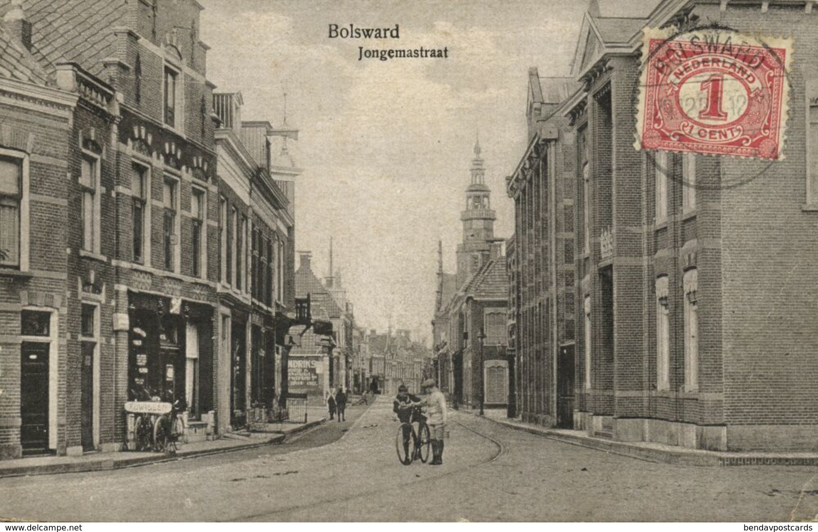 Nederland, BOLSWARD, Jongemastraat (1910s) Ansichtkaart - Bolsward
