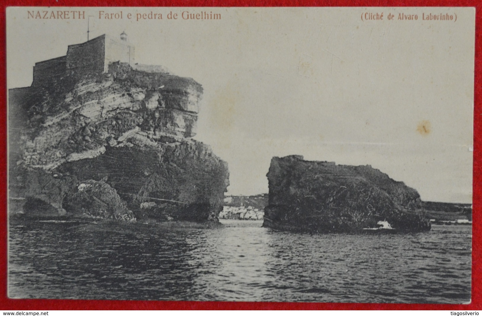 Postcard Of The  Nazareth  /   Farol E Pedra De Guelhim   ( Lote N º 1307 ) - Leiria