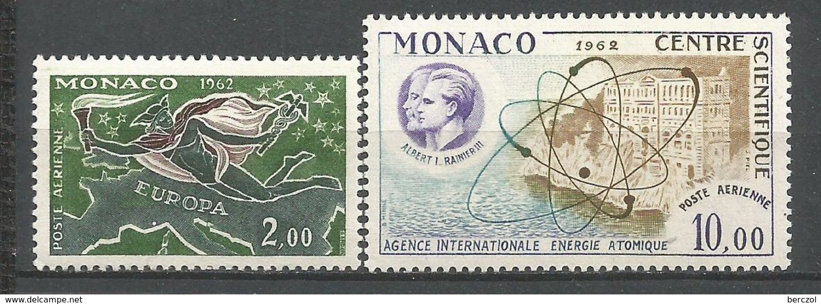 MONACO ANNEE 1962 PA N°79 80 NEUFS**NMH - Poste Aérienne