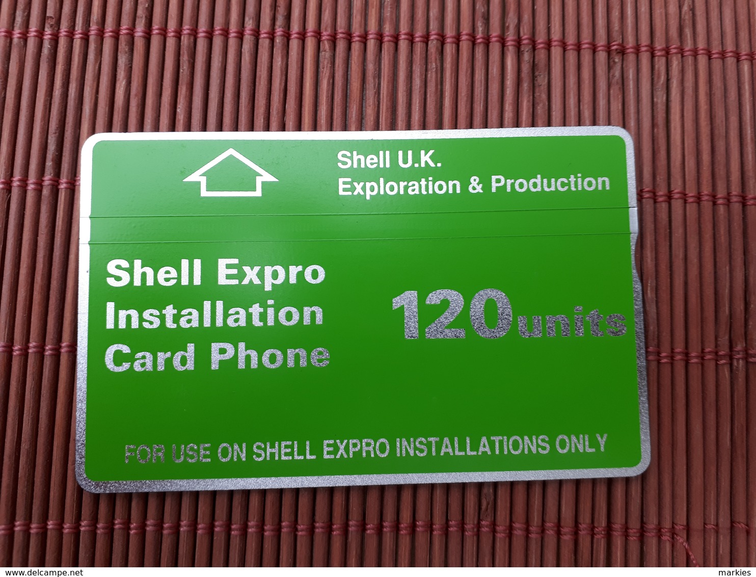 Phonecard SCHELL 120 UNITS EXPO  102F  Used RARE - [ 2] Oil Drilling Rig