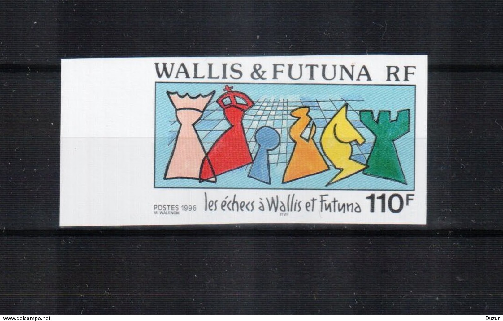 1996 Wallis Et Futuna Chess MNH ** IMPERFERATE - Chess