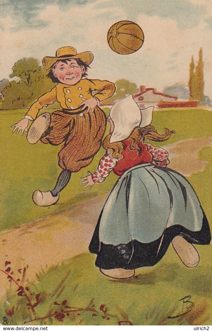 AK Little Hollander - Kinder In Holländischer Tracht Beim Ballspiel - Rapahael Tuck - Ca. 1910  (49643) - Europa