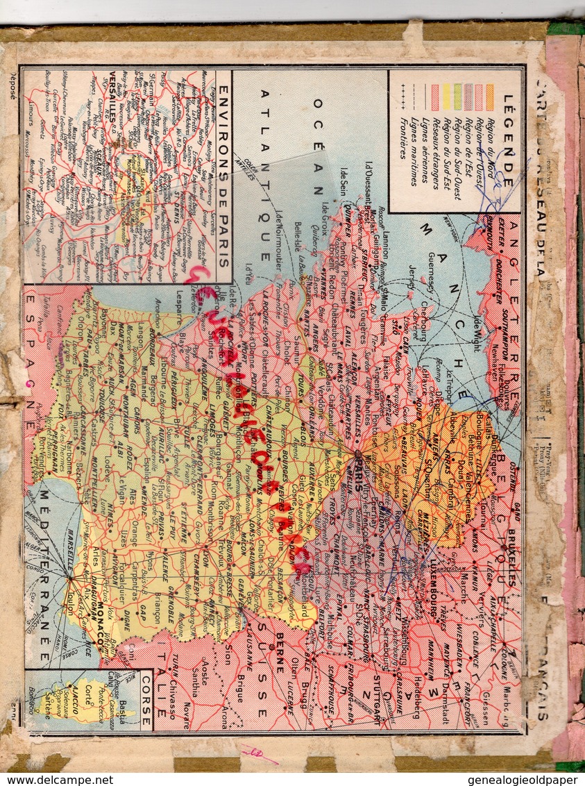 CALENDRIER 1940- ALMANACH HAUTE VIENNE LIMOGES-ROCHECHOUART-ST SAINT JUNIEN-SAINT YRIEIX-BELLAC-BOULEVARD GARAVAN MENTON - Tamaño Grande : 1921-40