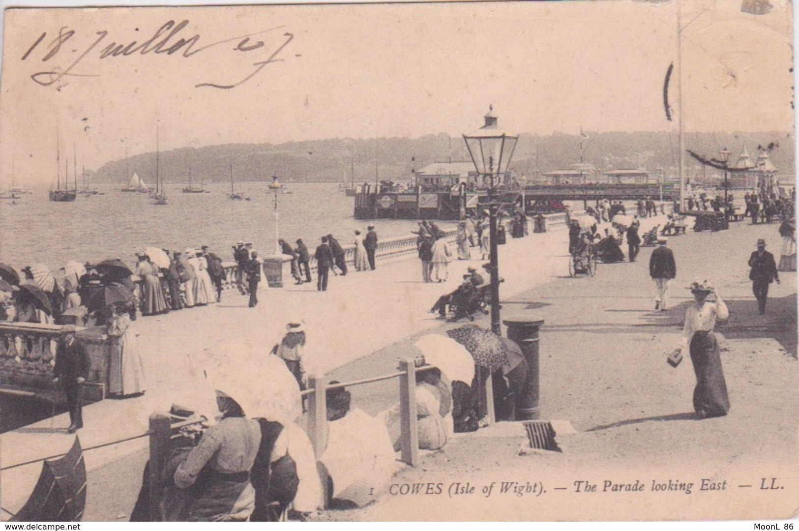 ROYAUME UNI - ANGLETERRE - ISLE OF WIGHT - COWES - 1907 - Cowes