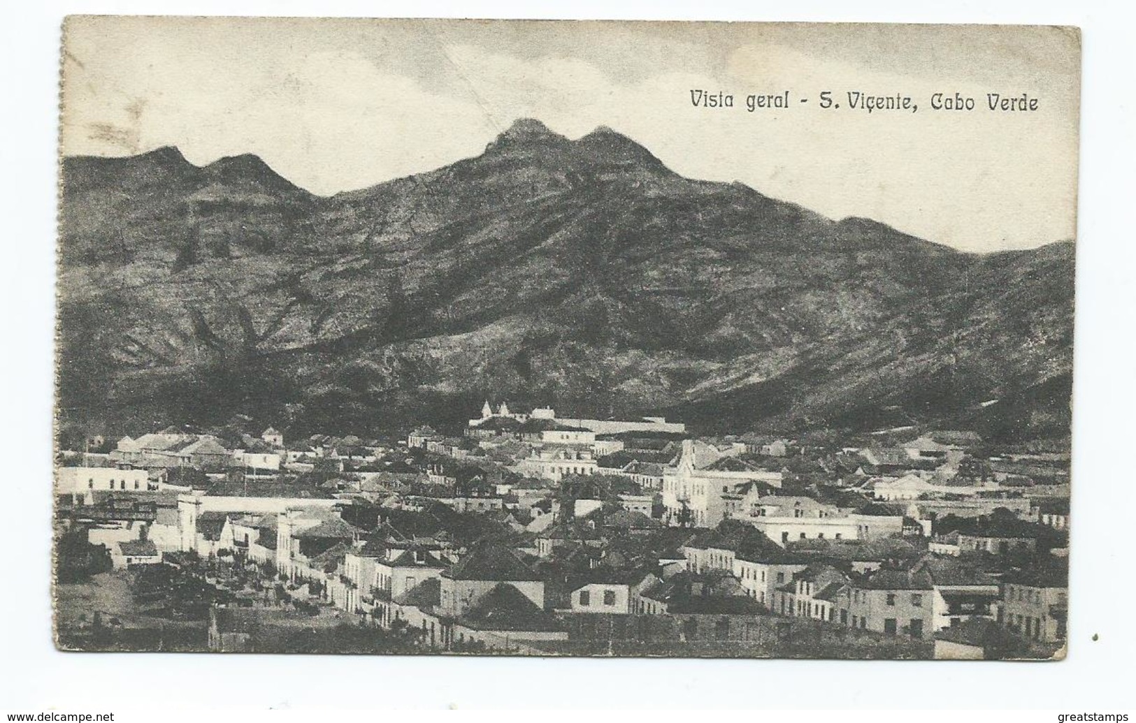 St.vincent Cabo Verde General View  Unused Creased In 2 Places - Saint Vincent En De Grenadines