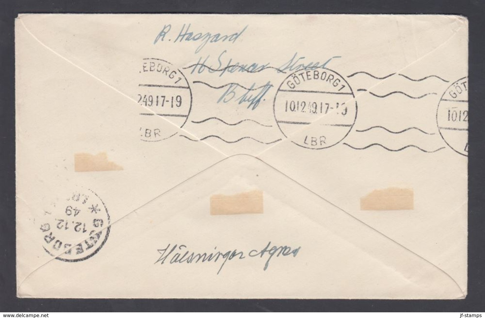 1949. New Zealand. HEALTH Complete Set On FDC To Sweden From INVERCARGILL N.Z. -3.OC.... (MICHEL 307-308) - JF323626 - Briefe U. Dokumente