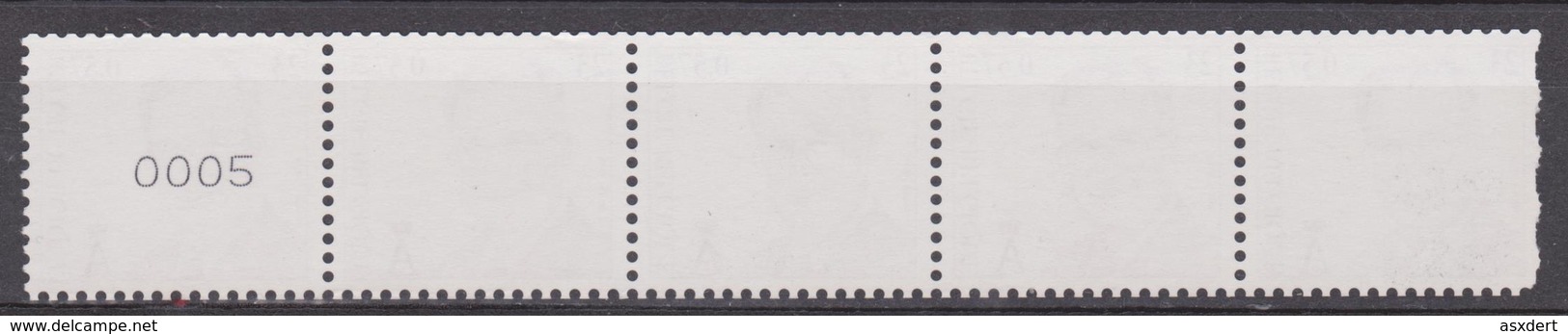 R102a ** Albert 4 Chiffres / 4 Cijfers Première Bande Du Rouleau Eerste Strook - Coil Stamps