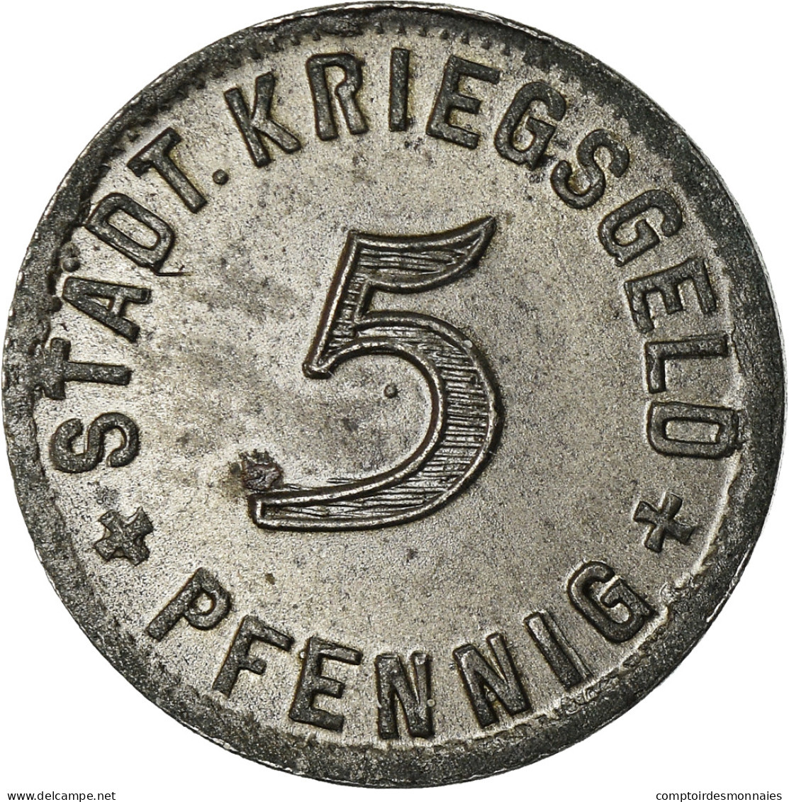 Monnaie, Allemagne, Kriegsgeld, Kirchheim, 5 Pfennig, 1917, SUP, Iron - Notgeld