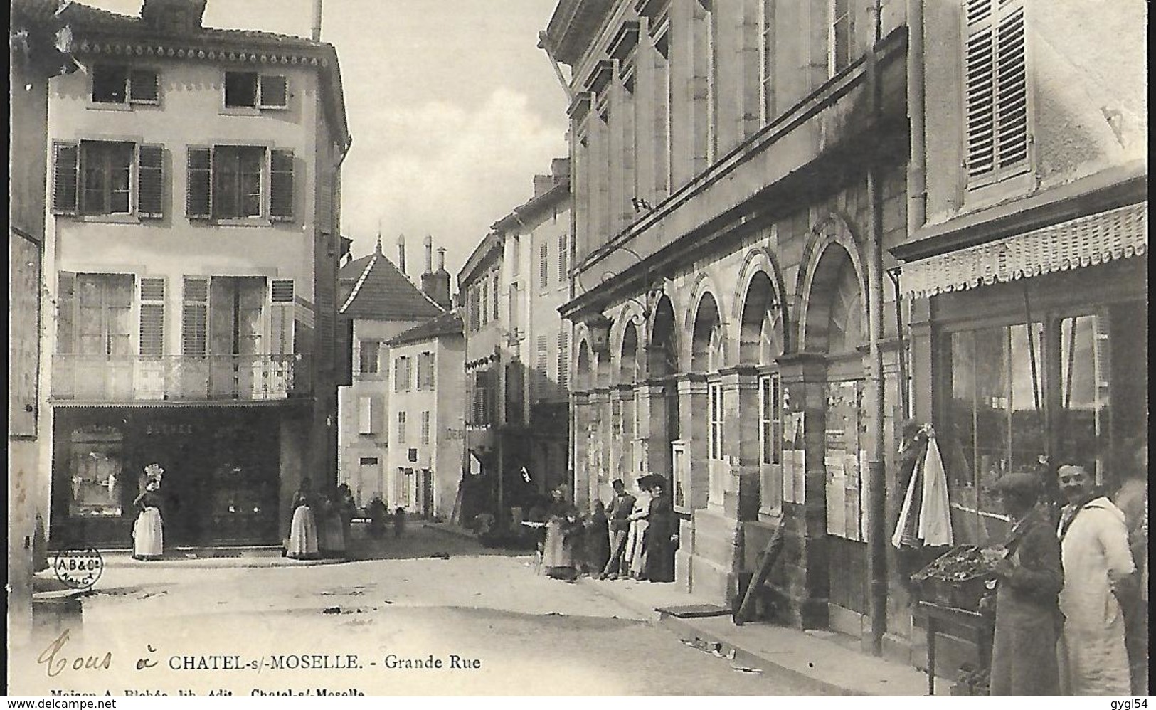 Chatel - S - Moselle Grande Rue CPA 1905 - Chatel Sur Moselle