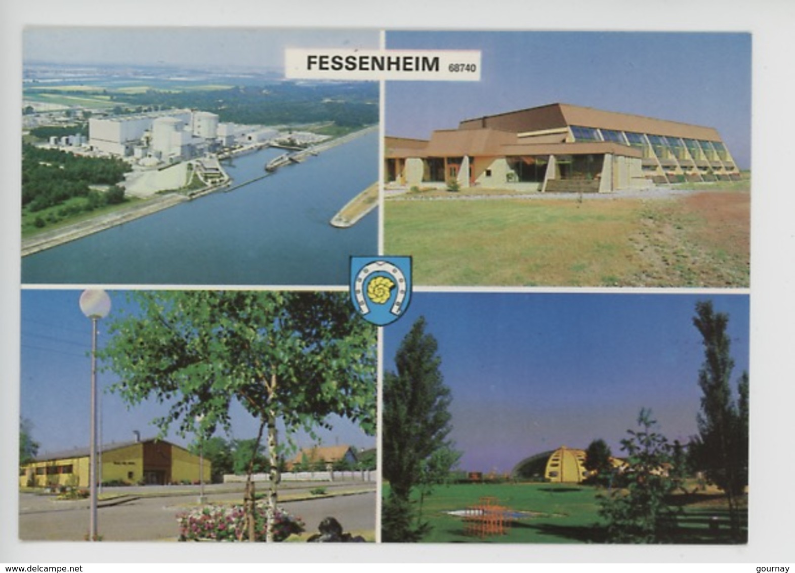 Fessenheim Multivues, Centrale Nucléaire, Salle Des Sports, Des Fêtes, Piscine (n°201 Hansi) - Fessenheim