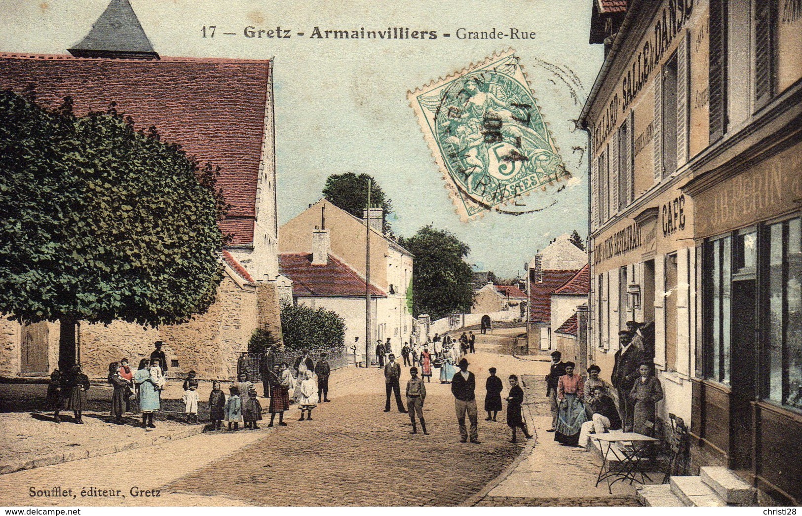 DPT 77 GRETZ-ARMAINVILLIERS Grande-Rue - Gretz Armainvilliers