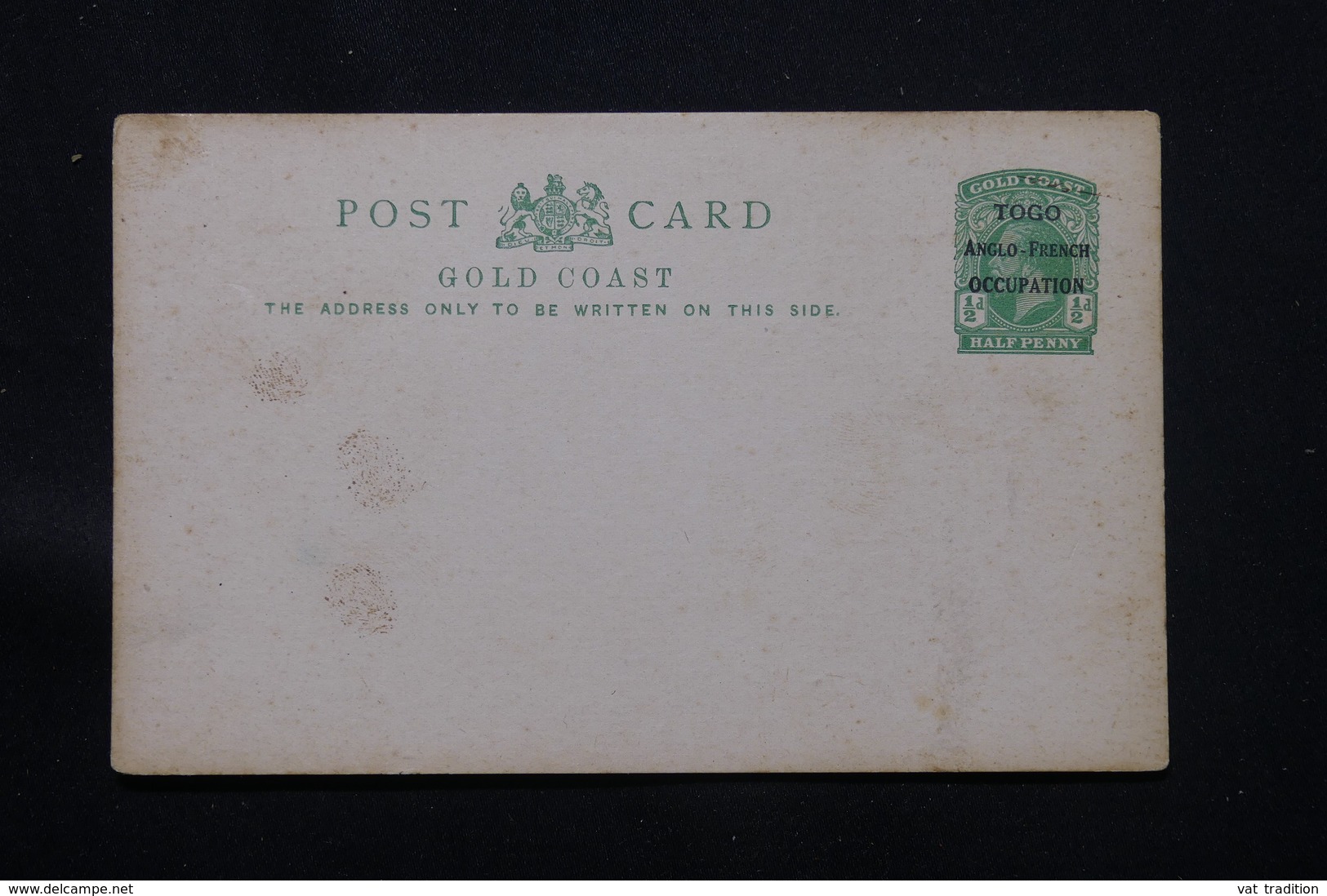 TOGO - Entier Postal Type George V Surchargé " Togo Anglo - French - Occupation, Non Circulé  - L 59761 - Brieven En Documenten